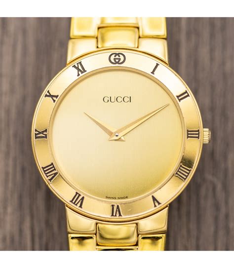 are gucci watches made of gold|gucci gold watches for men.